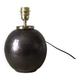Ceramic ball lamp base signed Guérin