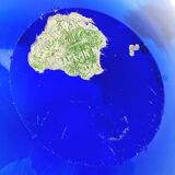 Cendrier/petit bol en verre de Murano Sommerso du milieu du siècle, Italie, années 1960