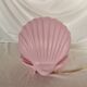 Pink shell and opaline pearl lamp, Saint-Jacques, France, 1970