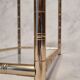 Pair of bamboo sofa ends - golden brass - ca 1980