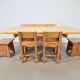 Tabourets en chêne brutaliste vintage, Danemark, 1960, ensemble de 2