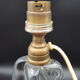 old heavy crystal lamp foot design 60 70s