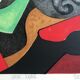 Original lithograph signed by Danièle PERRÉ (1924-2009) Abstract composition, 1961.