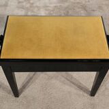 Adjustable Piano Bench, in Black Lacquered Wood – 1970