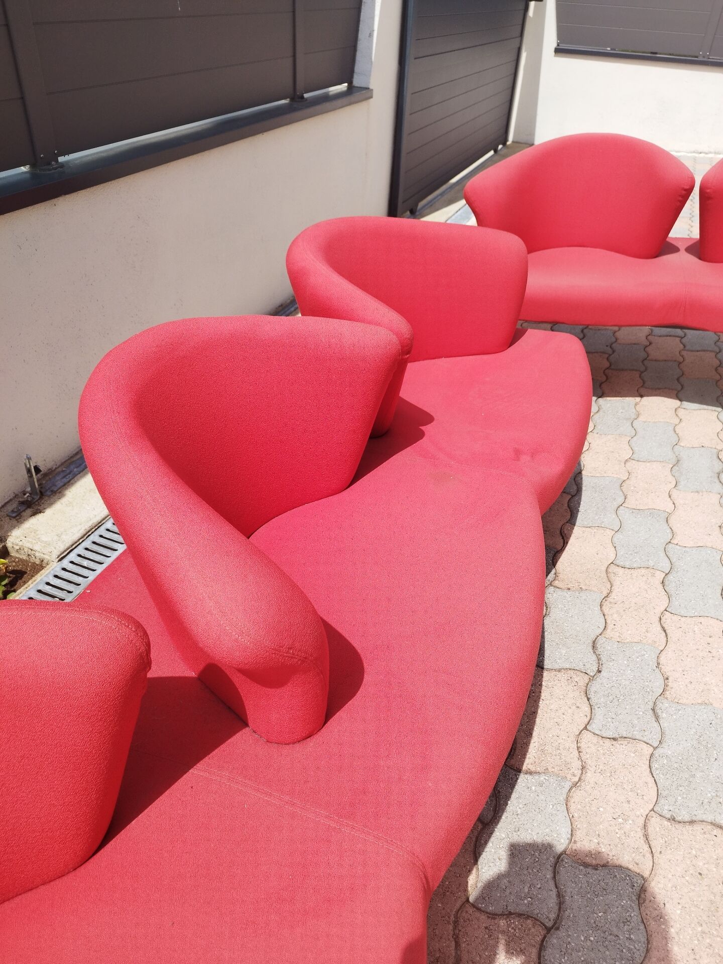 Modular 5-seater bench