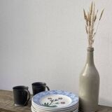 6 mismatched Sarreguemines plates