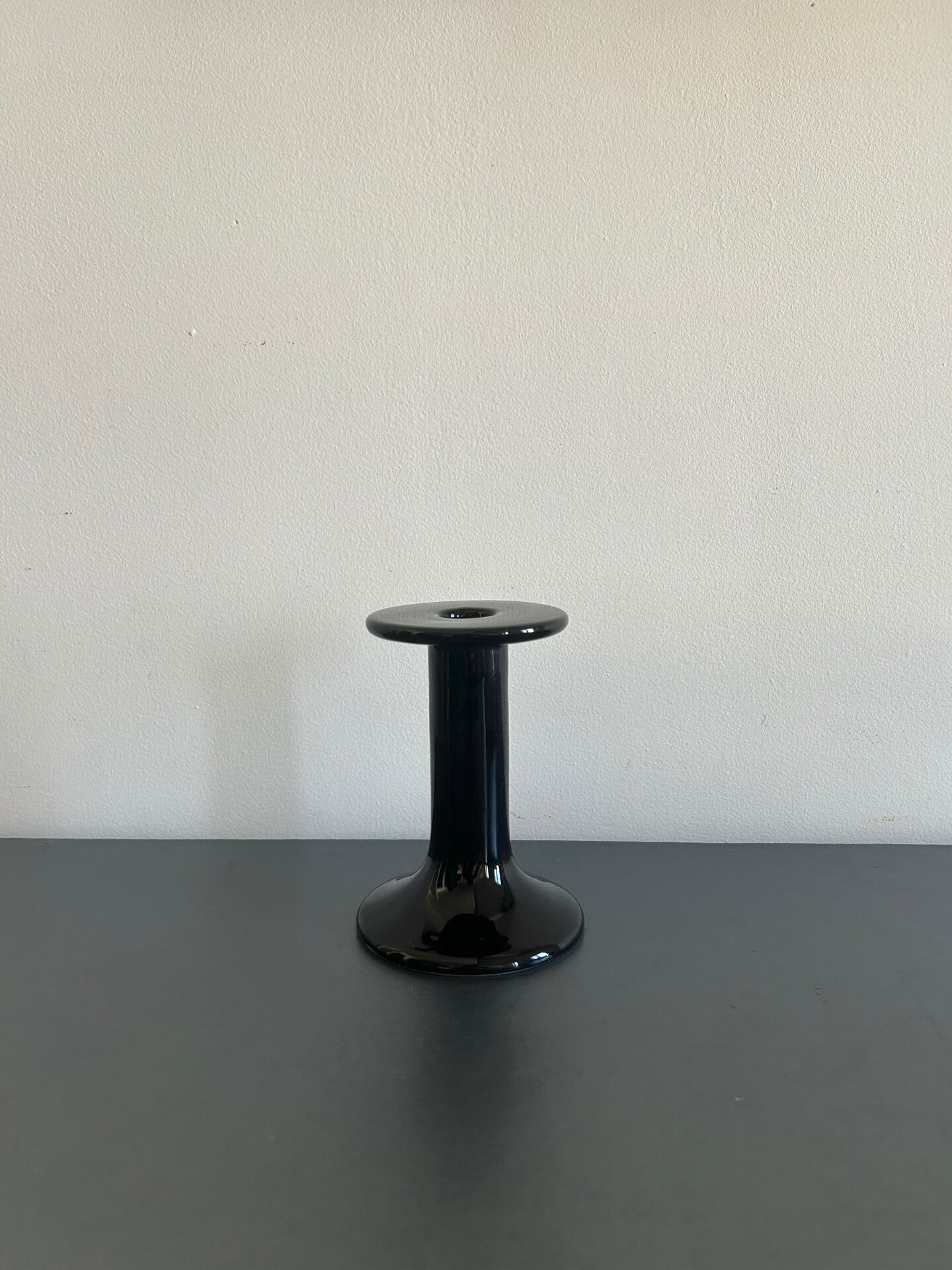 Black ceramic candlestick ASA selection Germany