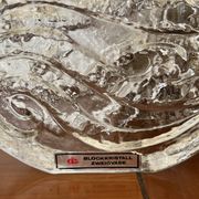 Soliflore bloc de verre allemand vintage