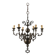 Antique chandelier with 6 lights in bronze, Netherlands, 18th century
