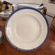 Lot 6 Flat plates Porcelain Limoges Blue Gold Betoule & Legrand 2/2