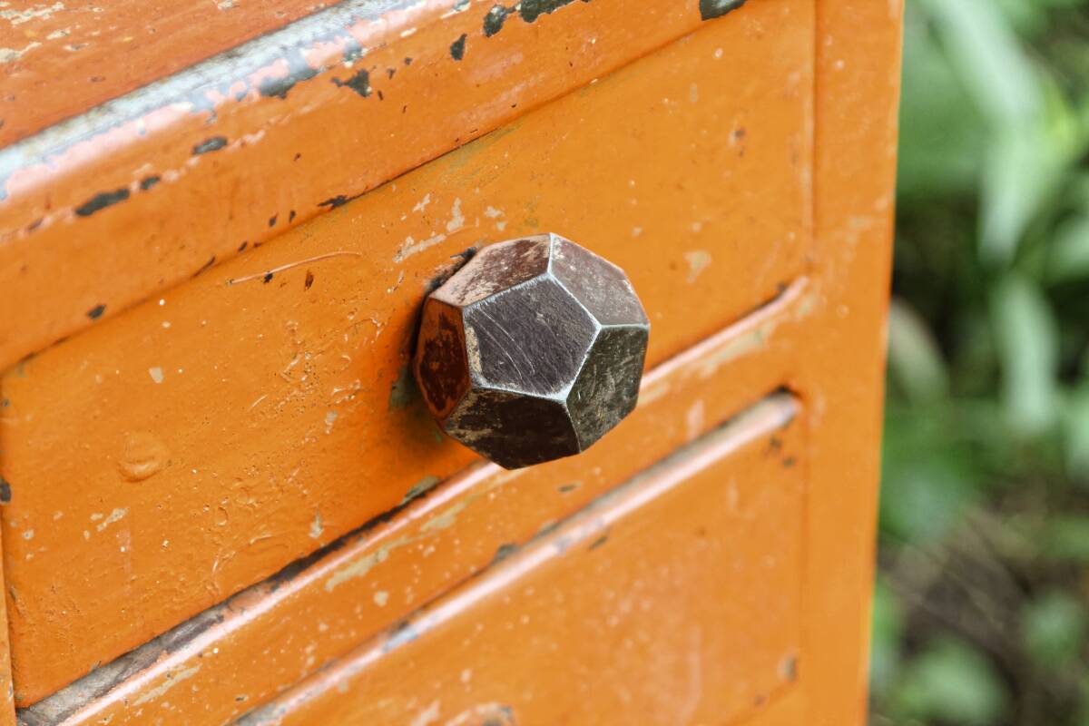 Art deco industrial desk
