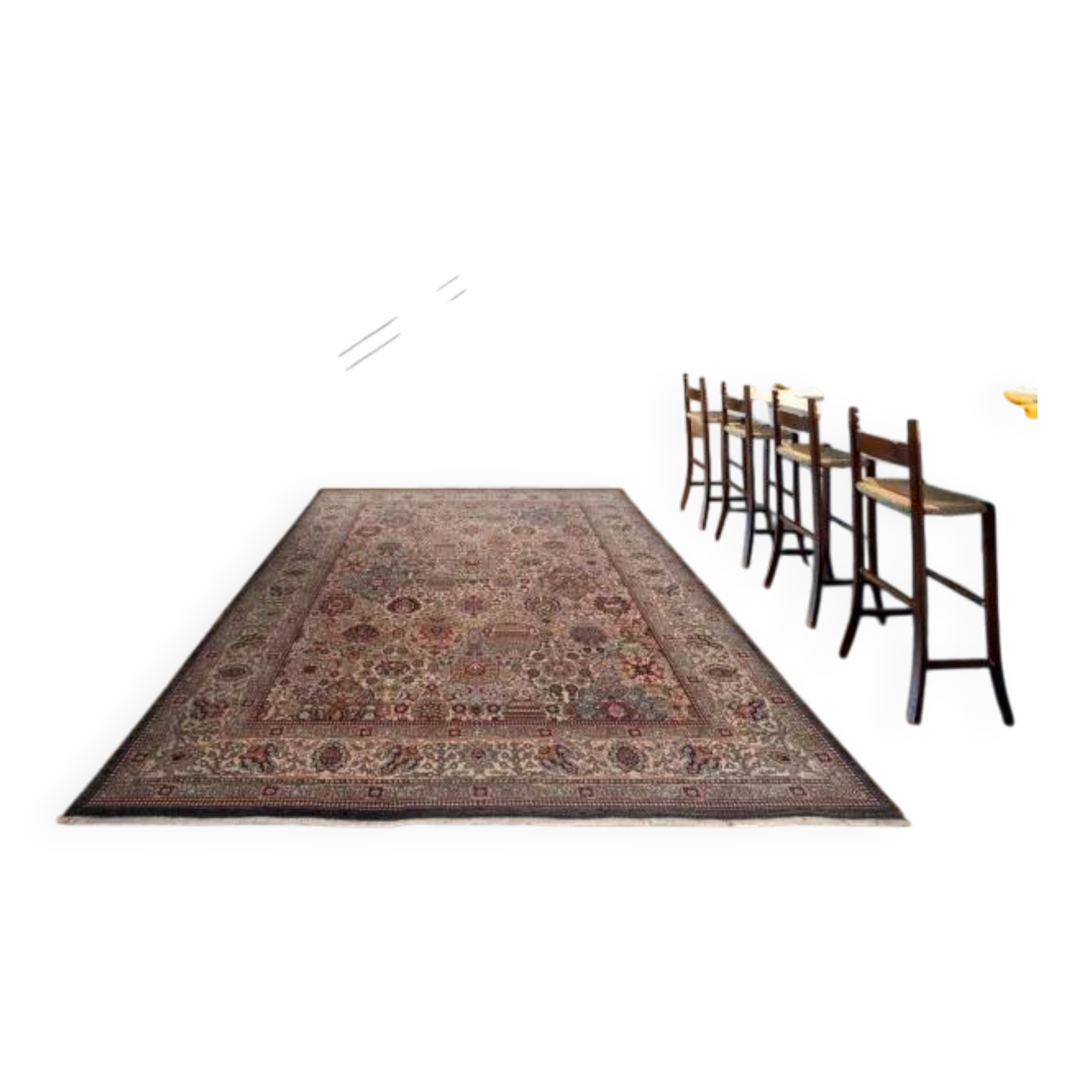 Rustic Persian carpet in wool MOTO in wool