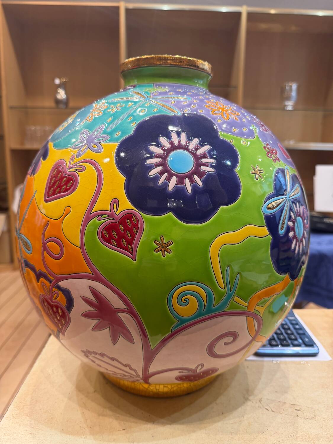 Vase Émaux de Longwy