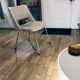 Vintage Armchair • Chrome • Beige Leatherette • 1970
