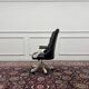 Large Classic English White Chesterfield Office Chair