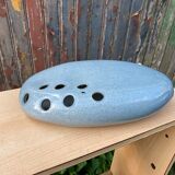 Pique glass flowers, hick double glass paste in the shape of a pebble