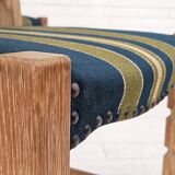 1970s, set 6 pcs of Danish dinning chairs, original good condition, furniture wool.