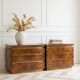 Pair of bedside tables attributed to Jean Claude Mahey.