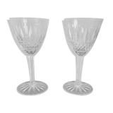 2 verres en cristal diamant