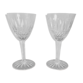 2 verres en cristal diamant