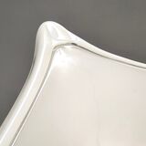 Postmodern White Murano Glass Pendant Marked La Murrina, Italy 1980s