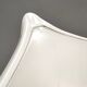 Postmodern White Murano Glass Pendant Marked La Murrina, Italy 1980s