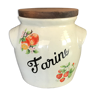 Vintage flour pot in ceramic