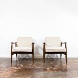 Pair of GFM-87 armchairs by Juliusz Kędziorek, GFM, Poland, 1960s