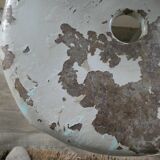 Nicolle workshop high stool in gray metal