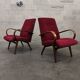 Paire de fauteuils modèle 6951 velours côtelé par Jaroslav Smidek pour Ton 1960