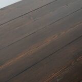 Authentic large French farmhouse antique XXL dining table with two drawers