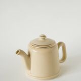 Ceramic teapot, Butter yellow and Gold, 1950