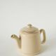 Ceramic teapot, Butter yellow and Gold, 1950
