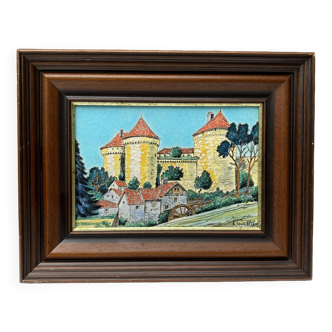 Longwy enamel painting