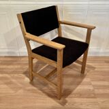 Set of 4 armchairs stamped Hans Wegner "Scandinavian design" 1960.