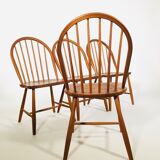 Scandinavian teak dining set with table and 4 chairs, 1960's