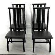 Mid-Century Set of four Zea dining chairs by Annig Sarian for T70. Italy 1980s