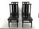 Mid-Century Set of four Zea dining chairs by Annig Sarian for T70. Italy 1980s