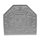 Iron flower iron fireplace plate art foundry never laid