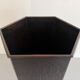 Hexagonal copper umbrella stand signed by the artist, 1960s, Italy.