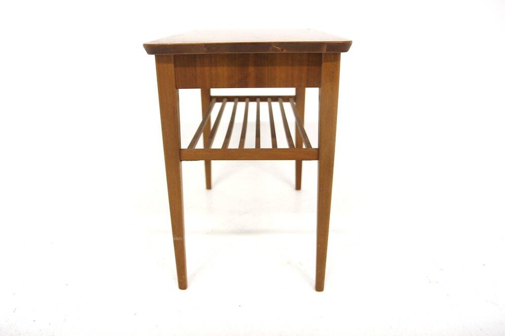 Table de chevet en orme, Swedish Modern, Suède, 1940