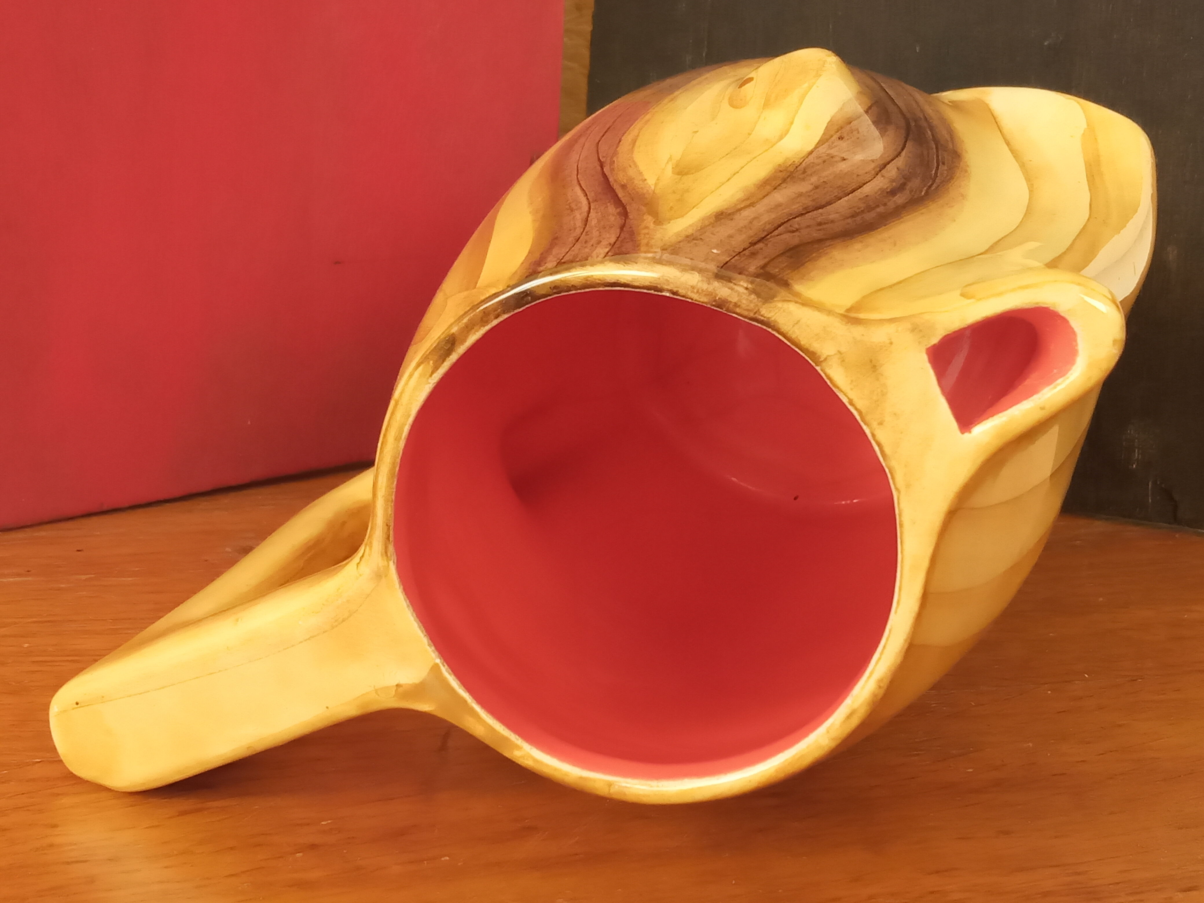 Pichet vallauris en céramique faux bois