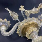 Large two-light wall lamp in Murano glass Venice