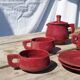 Art Deco Red Tea/Coffee Set