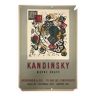 Kandinsky (d'ap.) galerie berggruen & cie, 1954. affiche originale lithographie mourlot