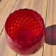Grand verre géant 26 cm Empoli rouge rubis verre soufflé