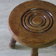 Paire de tabourets tripodes