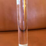 Paire de bougeoirs laiton et plexiglass