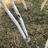 4 wrought iron garden chairs