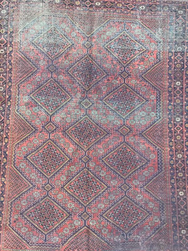 Vintage iran afshar 187 x 242 cm carpet